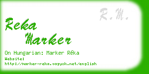 reka marker business card